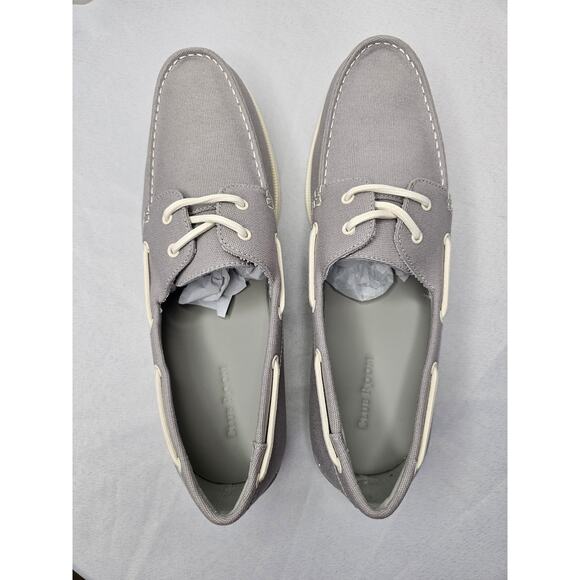 Club Room Men's Elliot Lace-Up Boat Shoes Loafers Grey Size 10M NWT - Picture 7 of 9